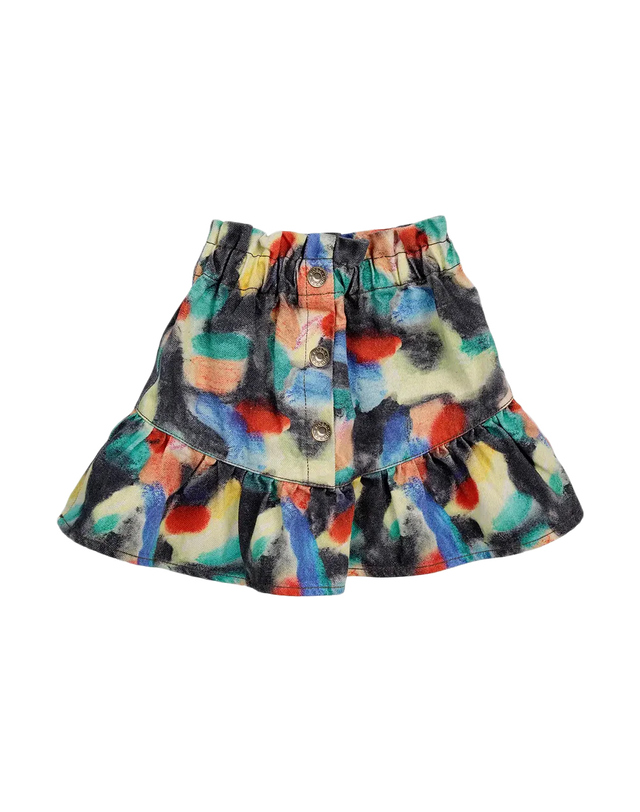 보보쇼즈 25SS 키즈 판타지 월드 올오버 스커트 B224AC068 991 착용컷