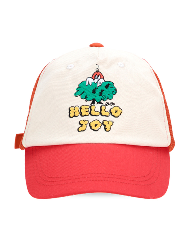 보보쇼즈 25SS 키즈 헬로 조이 메쉬캡 레드 B125AI022 611 착용컷
