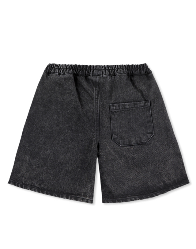 보보쇼즈 25SS 키즈 로고 데님 버뮤다 숏팬츠 B125AC058 061 착용컷