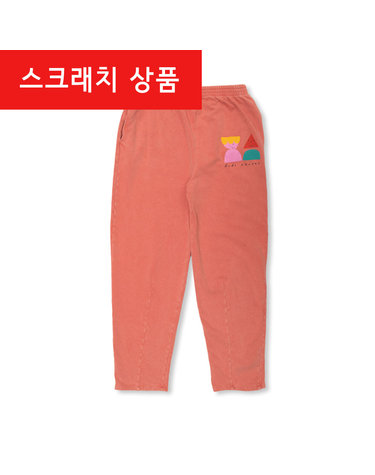 스크래치 키즈 퍼니 프렌즈 프린팅 트레이닝 팬츠 레드 223AC070 810