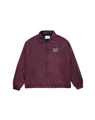 드롤드무슈 남성 LE VESTE POLAIRE 슬로건 카라 자켓 버건디 CJT158-PA010-BX