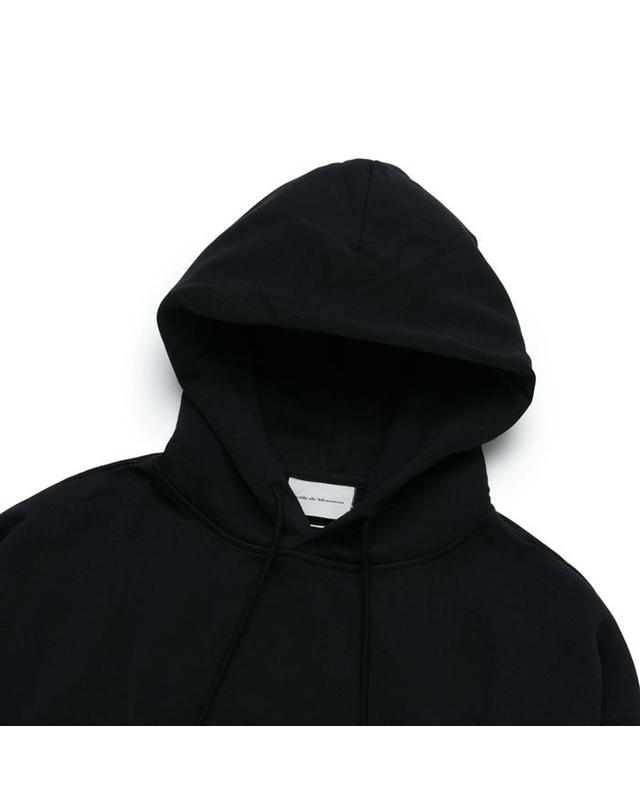 드홀드무슈 드롤드무슈 DROLE FLEURI 로고 후드티 HO126-CO001-BL 블랙 착용컷