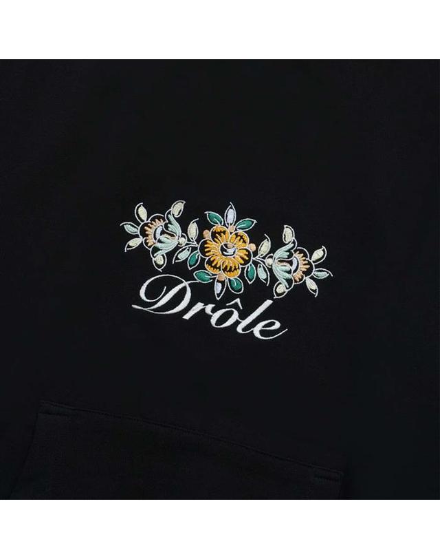 드홀드무슈 드롤드무슈 DROLE FLEURI 로고 후드티 HO126-CO001-BL 블랙 착용컷