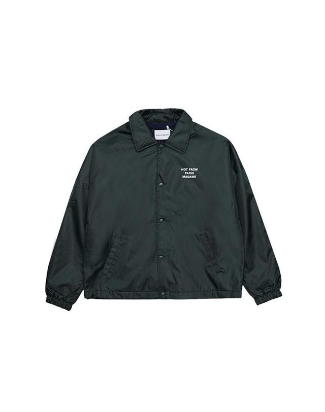[드홀드무슈] 드롤드무슈 남성 LE VESTE POLAIRE 슬로건 카라 자켓 카키 CJT158-PA010-KK