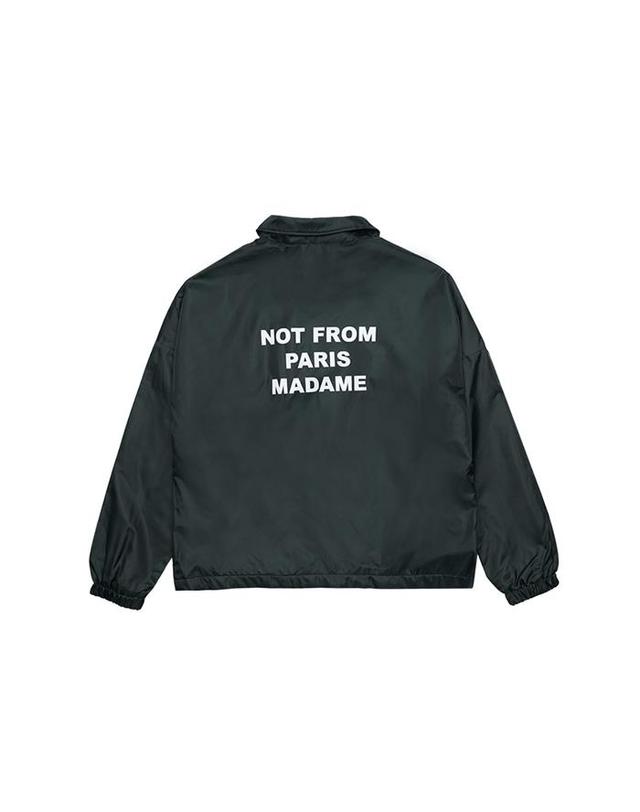드홀드무슈 드롤드무슈 남성 LE VESTE POLAIRE 슬로건 카라 자켓 카키 CJT158-PA010-KK 네이비 착용컷