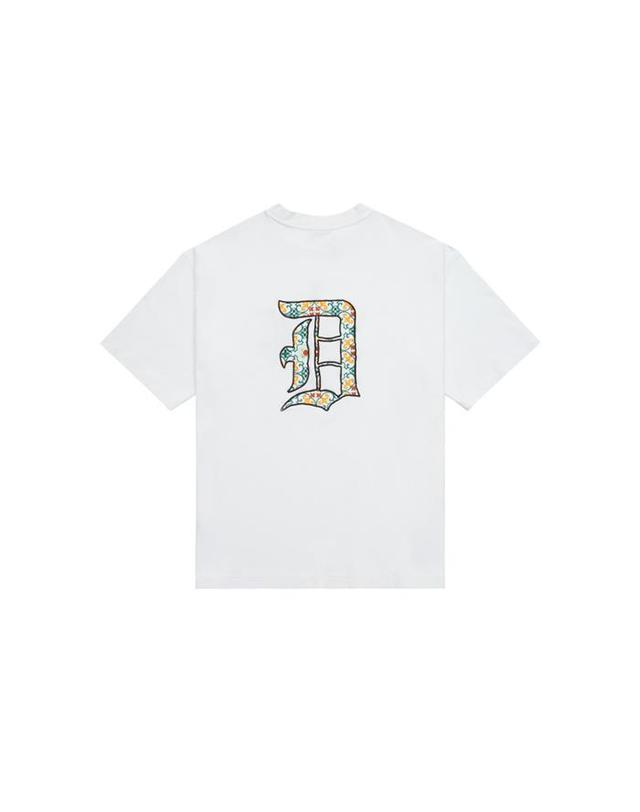 드홀드무슈 드롤드무슈 D로고 프린트 반팔 티셔츠 TS147-CO002-WT 흰색 착용컷