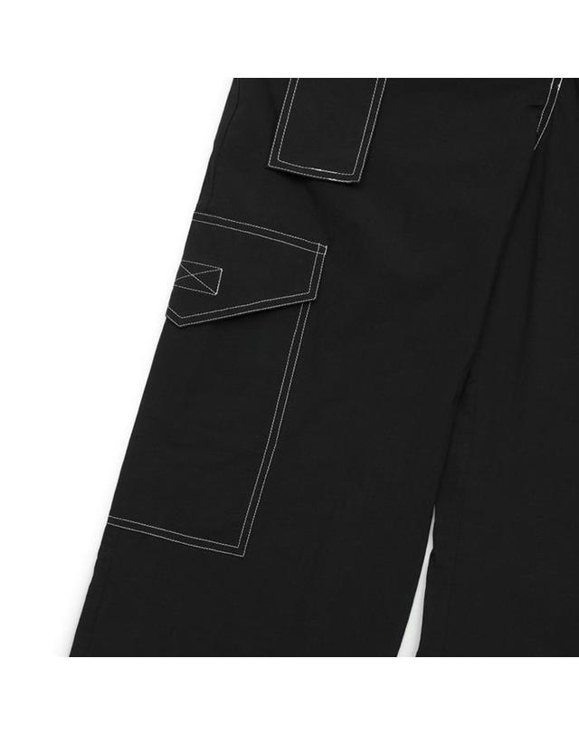 가니 가니 여성 크레페 점프수트 F7610-099 블랙 착용컷