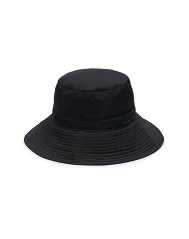 가니 로고 테크 버킷햇 블랙 A4735-099