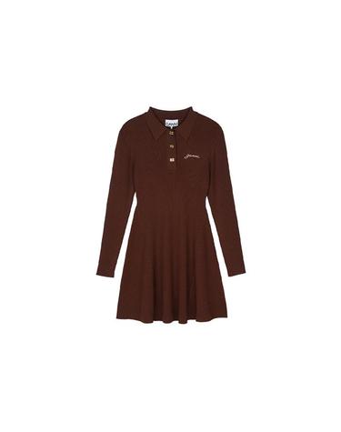 가니 여성 MINI 숏 원피스 브라운 K2310-470