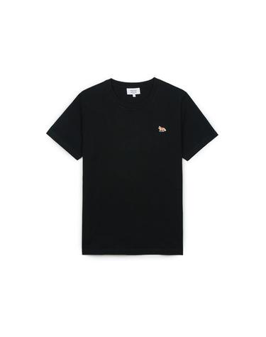 메종키츠네 여성 베이비 폭스 패치 레귤러 티셔츠 블랙 MW00110KJ0008-P199