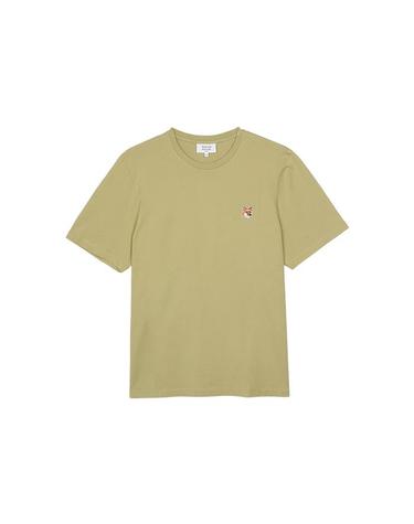 메종키츠네 남성 폭스 헤드 패치 레귤러 티셔츠 캔버스 LM00104KJ0008-P357