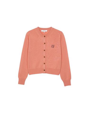 메종키츠네 여성 볼드폭스 헤드 패치 레귤러 가디건 Gerbera Red MW00508KT1036-0092