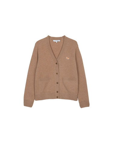 메종키츠네 여성 베이비 폭스 램스울 박시 가디건 캔버스 브라운 PW00501KT1006-0054