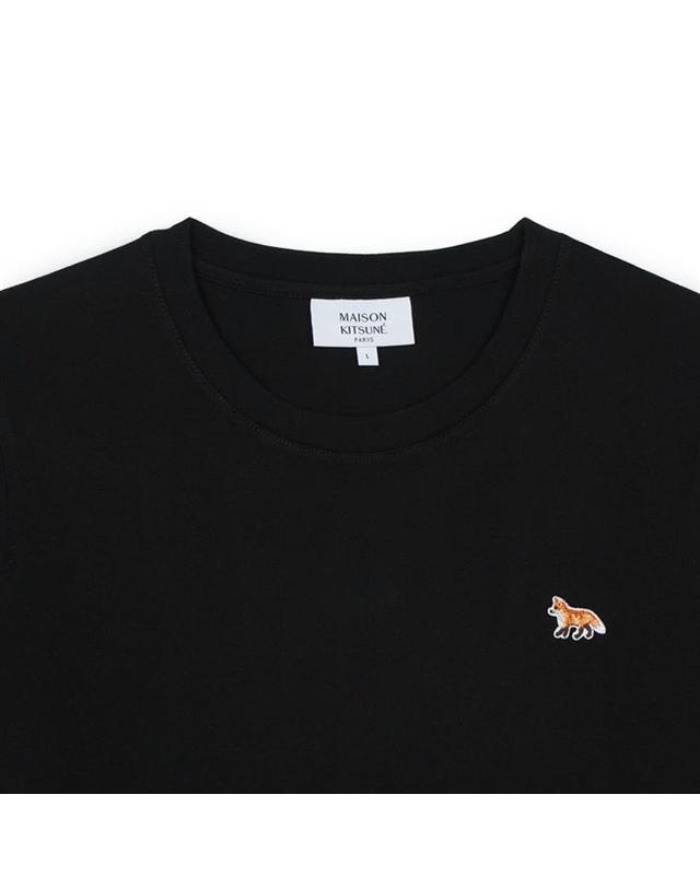 메종 키츠네 메종키츠네 여성 베이비 폭스 패치 레귤러 티셔츠 블랙 MW00110KJ0008-P199 착용컷