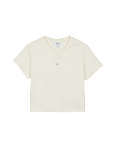 메종키츠네 여성 베이비 폭스 베이비 티셔츠 노블 베이지 MW00105KJ7026-0063