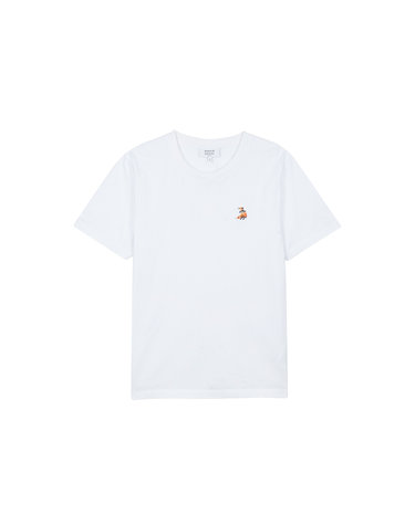 메종키츠네 여성 드리밍 폭스 레귤러 티셔츠 화이트 QW00109KJ7026-P100
