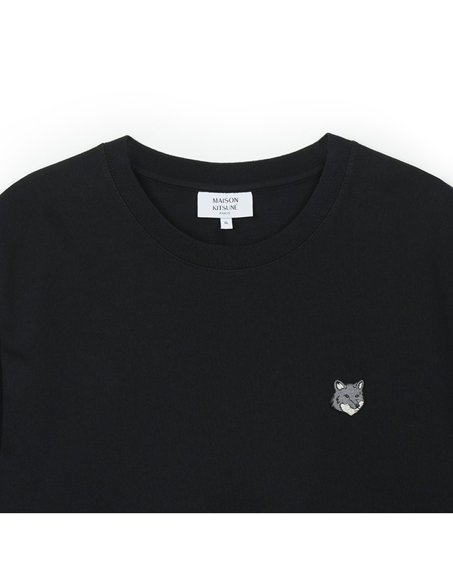 메종 키츠네 메종키츠네 남성 폭스 헤드 컴포트 티셔츠 블랙 PM00108KJ7025-P199 착용컷