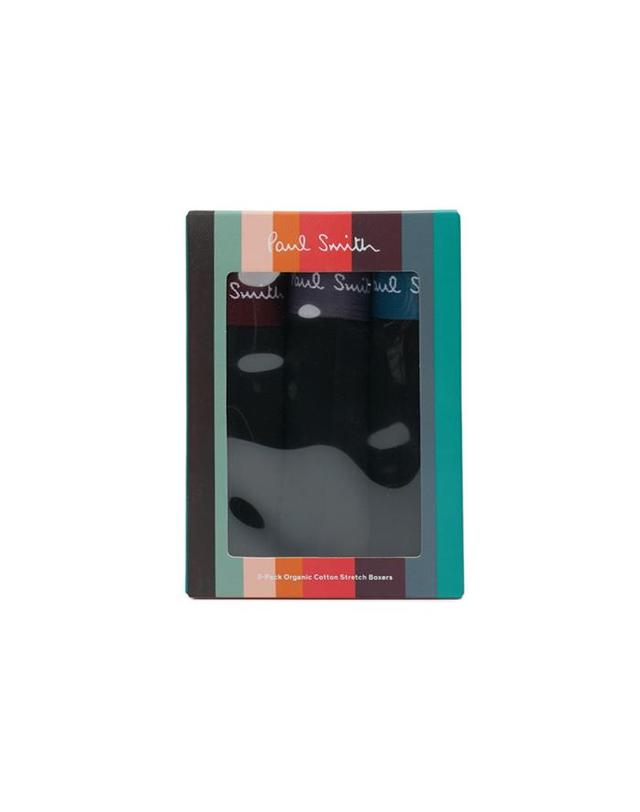 폴스미스 폴스미스 남성 트렁크 3PK 다크 밴드 언더웨어 멀티컬러 M1A914P3PK-75 블랙 착용컷