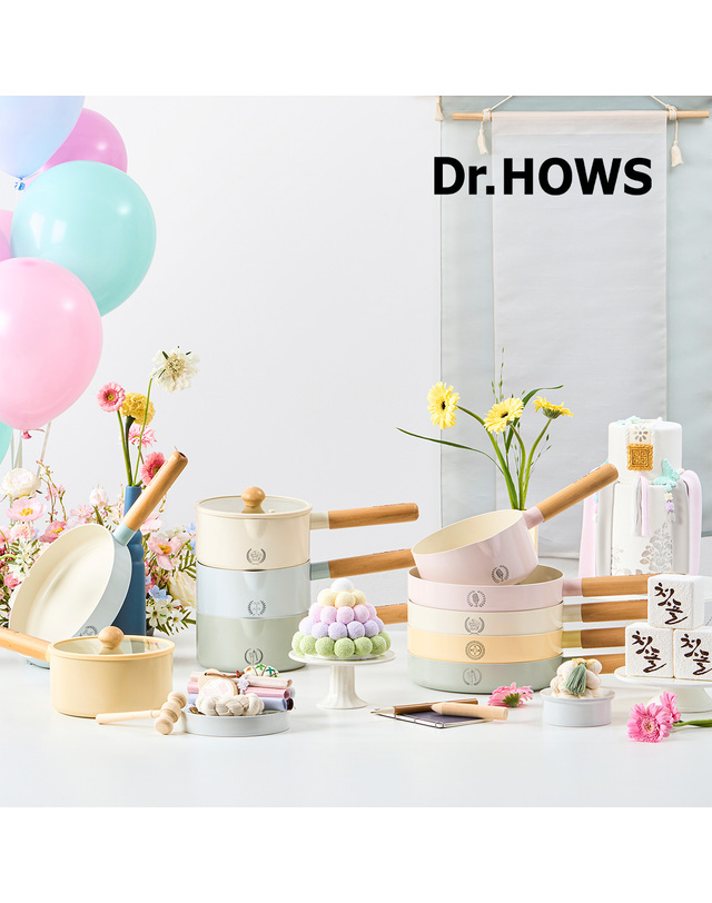 닥터하우스 닥터하우스 세라믹 프라이팬 24cm + 냄비 18cm 2종 세트 착용컷