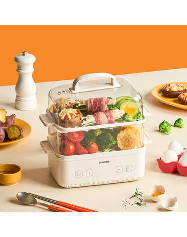 닥터하우스 셰프 대용량 멀티 2단 전기찜기 계란찜기 4L