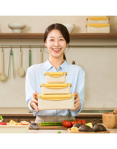닥터하우스 오래 신선 항균 밀폐용기 채반 3종 세트