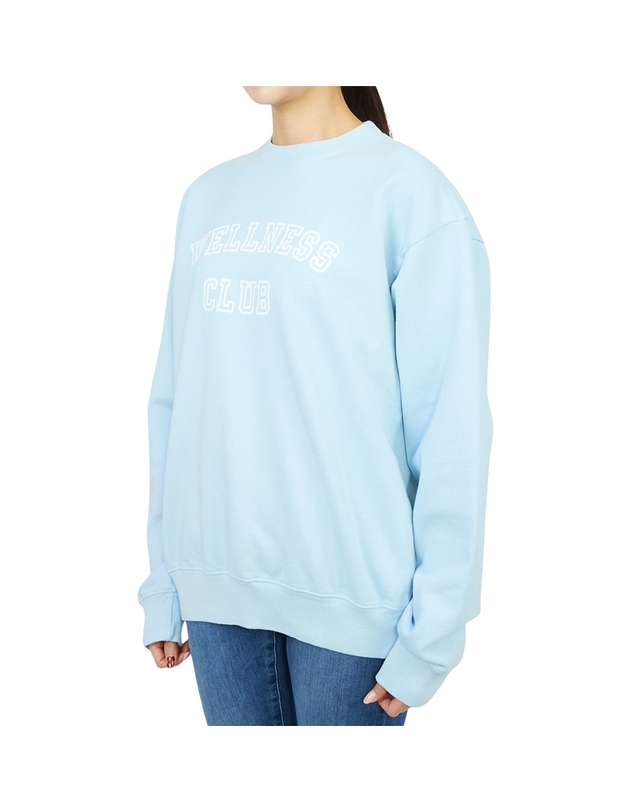 스포티앤리치 스포티앤리치 여성 맨투맨 CR761BB BABY BLUE 착용컷