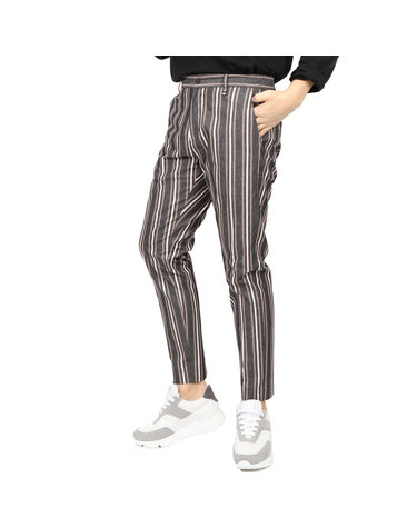 IKALOOK ANTONYMORATO Italy 스트라이프 캐주얼 팬츠