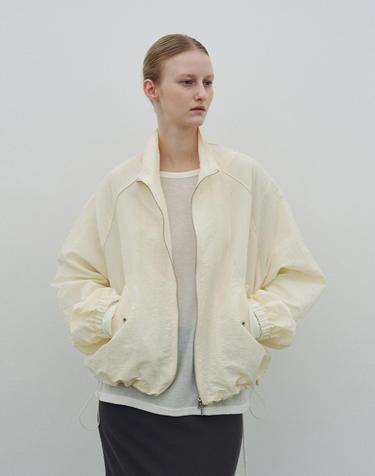 니브 Nylon Two-way Windbreaker Jumper (Ivory)