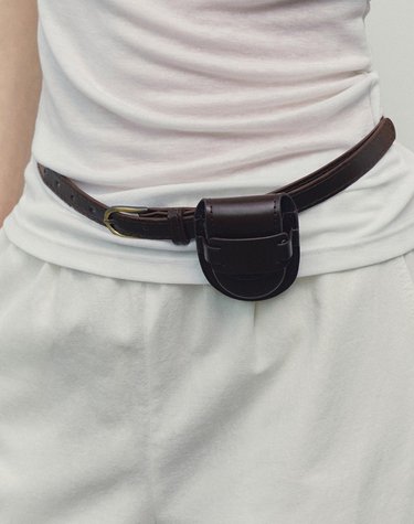 Two-Way Mini Bag Belt (Brown)