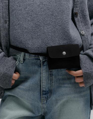 Slim Strap Mini Belt Bag (Black)
