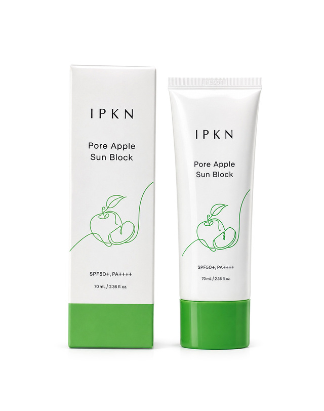 입큰 입큰 포어 애플 선블록 70ml SPF50+PA++++ 착용컷