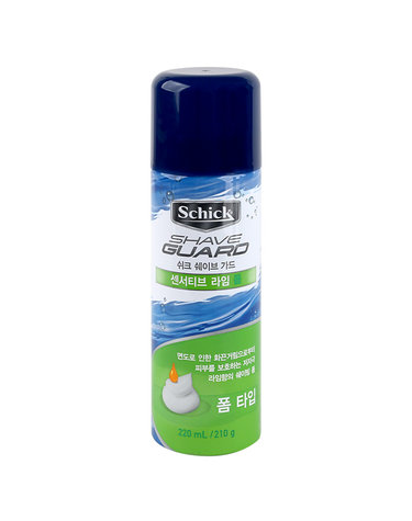 쉬크 쉐이브 가드 센서티브 라임 폼 220ml