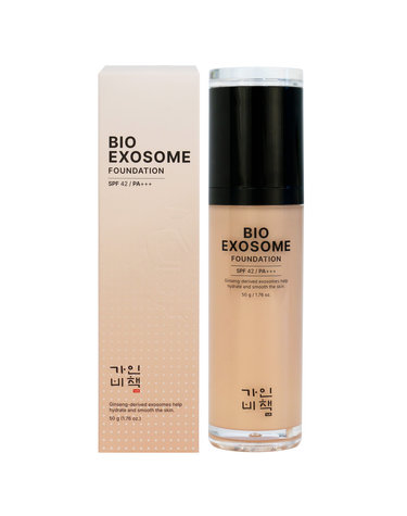가인비책 바이오 엑소좀 파운데이션 23호 크림 베이지 SPF42 50g /광채 윤광피부 모공