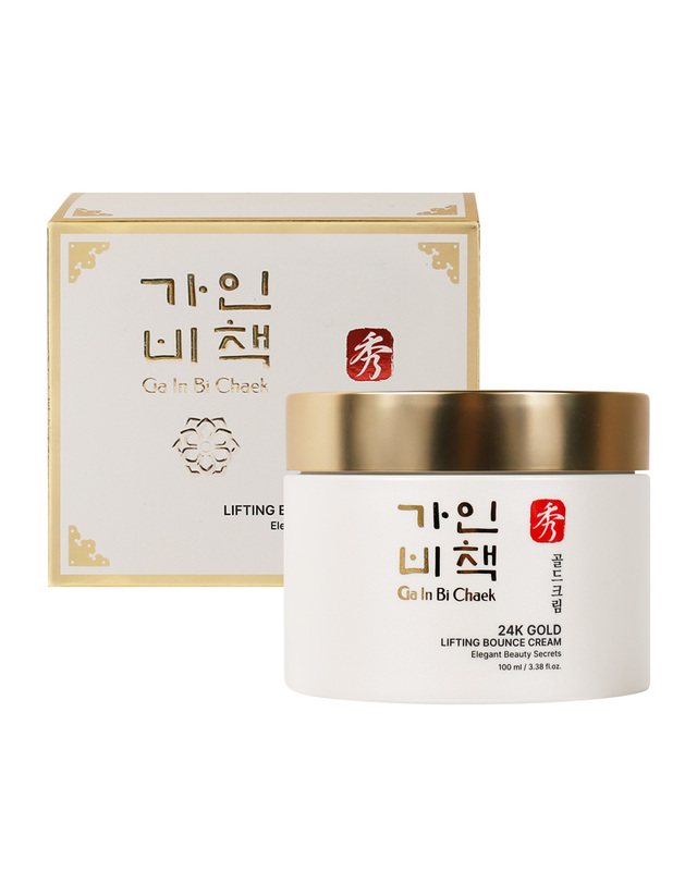 가인비책 가인비책 수 24K골드 리프팅 바운스 크림 100ml /프리미엄 주름개선 미백 기능성 금가루 탄력 착용컷