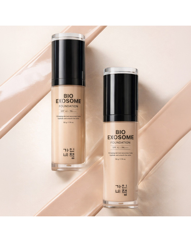 가인비책 가인비책 바이오 엑소좀 파운데이션 21호 바닐라베이지 SPF42 50g /광채 윤광피부 모공 착용컷