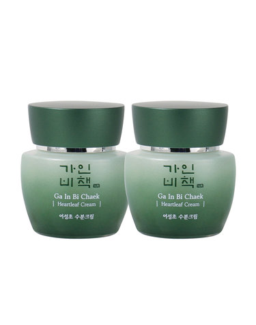 (1+1)가인비책 청 어성초 수분크림 60ml /약모밀 진정케어 주름개선 미백기능성