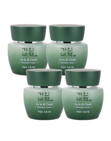 (4개)가인비책 청 어성초 수분크림 60ml /약모밀 진정케어 주름개선 미백기능성