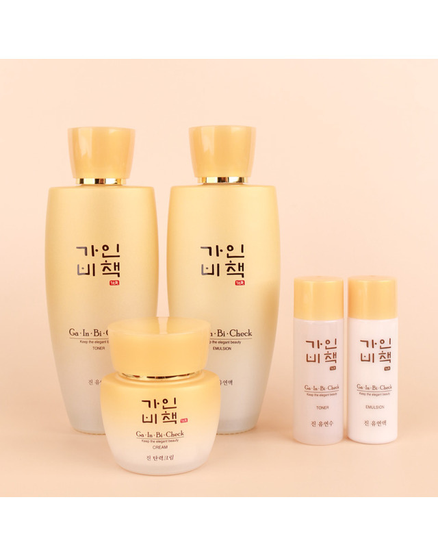 가인비책 (무배)가인비책 진 여성 3종세트 / 수삼배양근 엑소좀 피부탄력 영양보습 착용컷