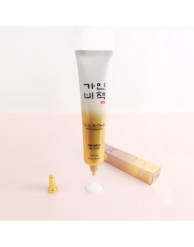 가인비책 (10개)가인비책 진 24K 골드 아이크림 40ml /수삼배양근 엑소좀 탄력케어 주름개선 착용컷
