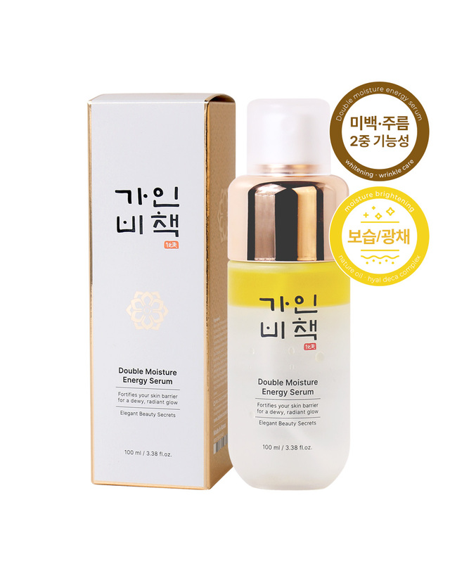 가인비책 가인비책 더블 모이스처 에너지 세럼 100ml /오일 미스트 광채 수분 착용컷