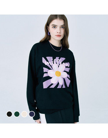 MILLION SQUARE FLOWER SWEATSHIRT