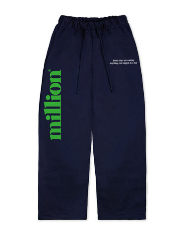 MILLION BIG LOGO WIDE PANTS