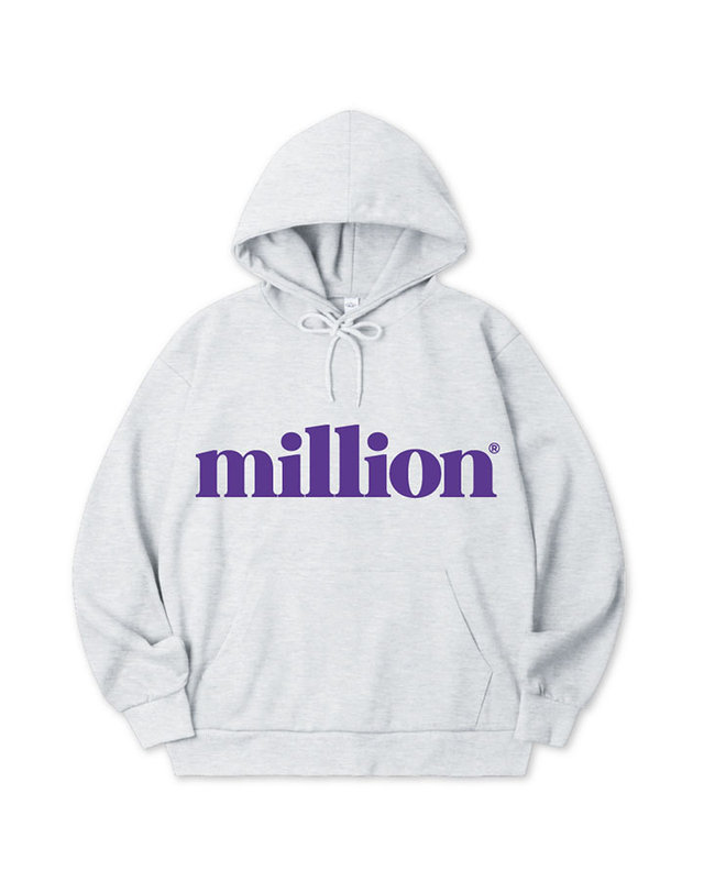 밀리언데이 MILLION BIG LOGO HOODIE 착용컷