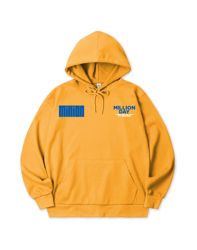 밀리언데이 MILLION DOUBLE HOODIE 착용컷