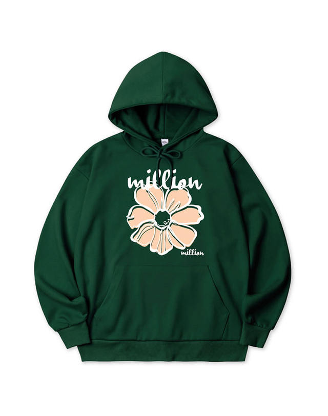 밀리언데이 MILLION FLOWER HOODIE 착용컷