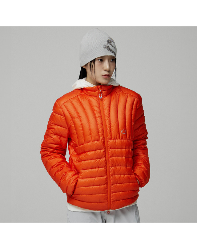 제로그램 라모나120 구스 제로라이트 스탠 자켓 착용컷