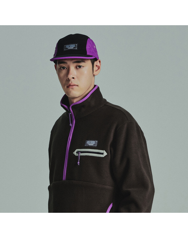 제로그램 Z플리스 5패널 캡 블랙 착용컷