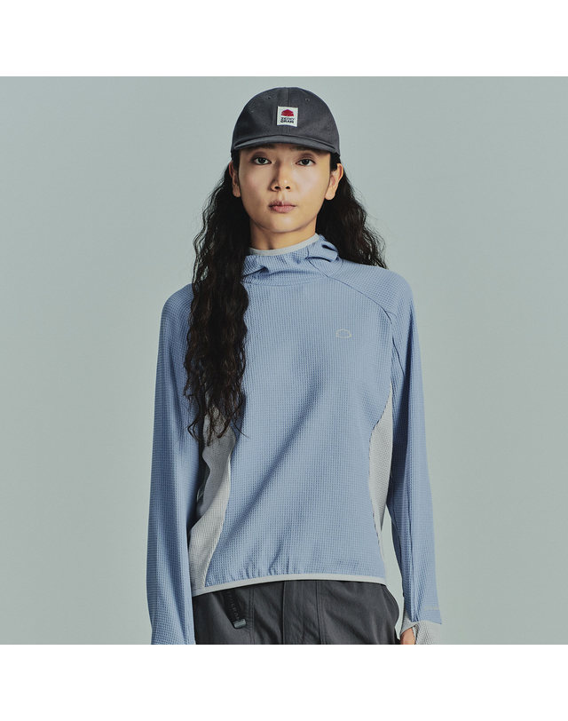 제로그램 Seawool® 후드 티셔츠 블루 착용컷
