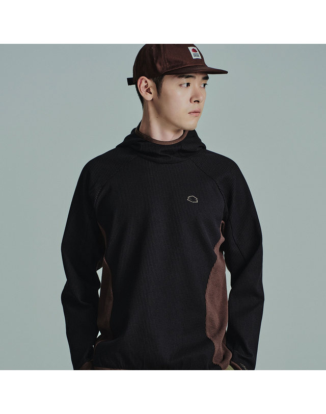 제로그램 Seawool® 후드 티셔츠 블랙 착용컷