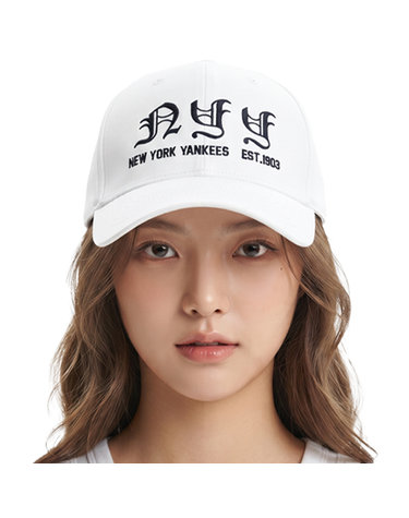 MLB 공용 새틴 진주장식 커브캡 32CPUH811-50W